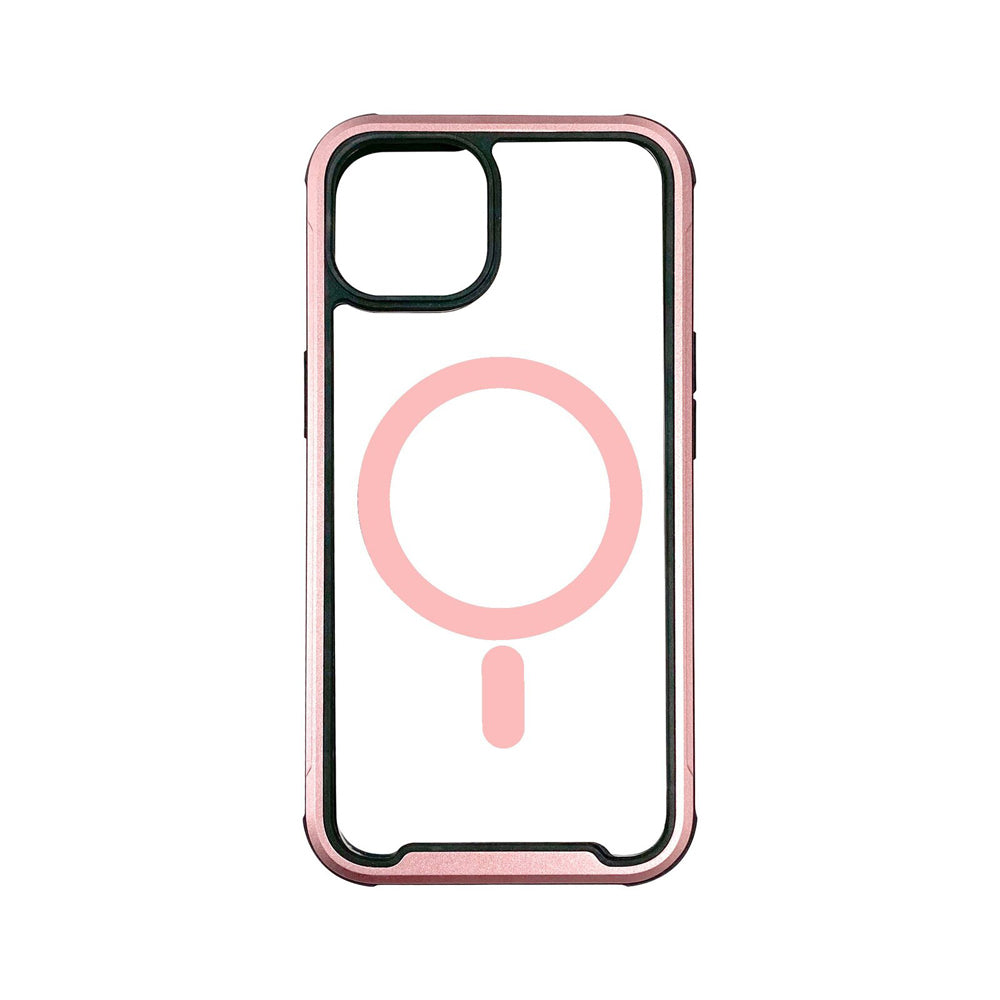 Urban Edge MagSafe Clear Case For iPhone 15 - Rose Gold