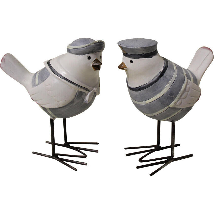 2pc LVD Beach Birds Decorative Sculpture Home/Lounge Decor