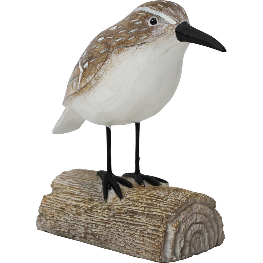 LVD Resin 19cm Rustic Bird Home Decorative Figurine - Brown