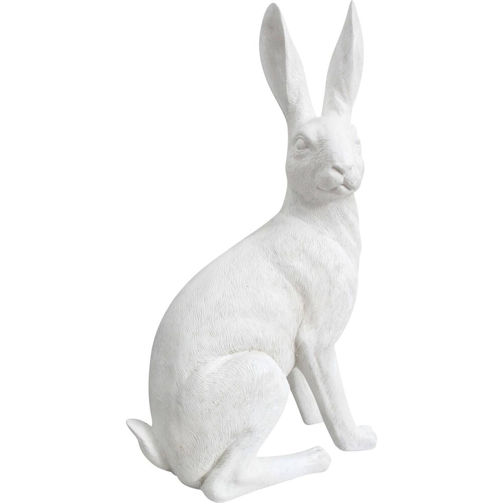 LVD Hare Resin Figurine Ornament Display Decor XL - White