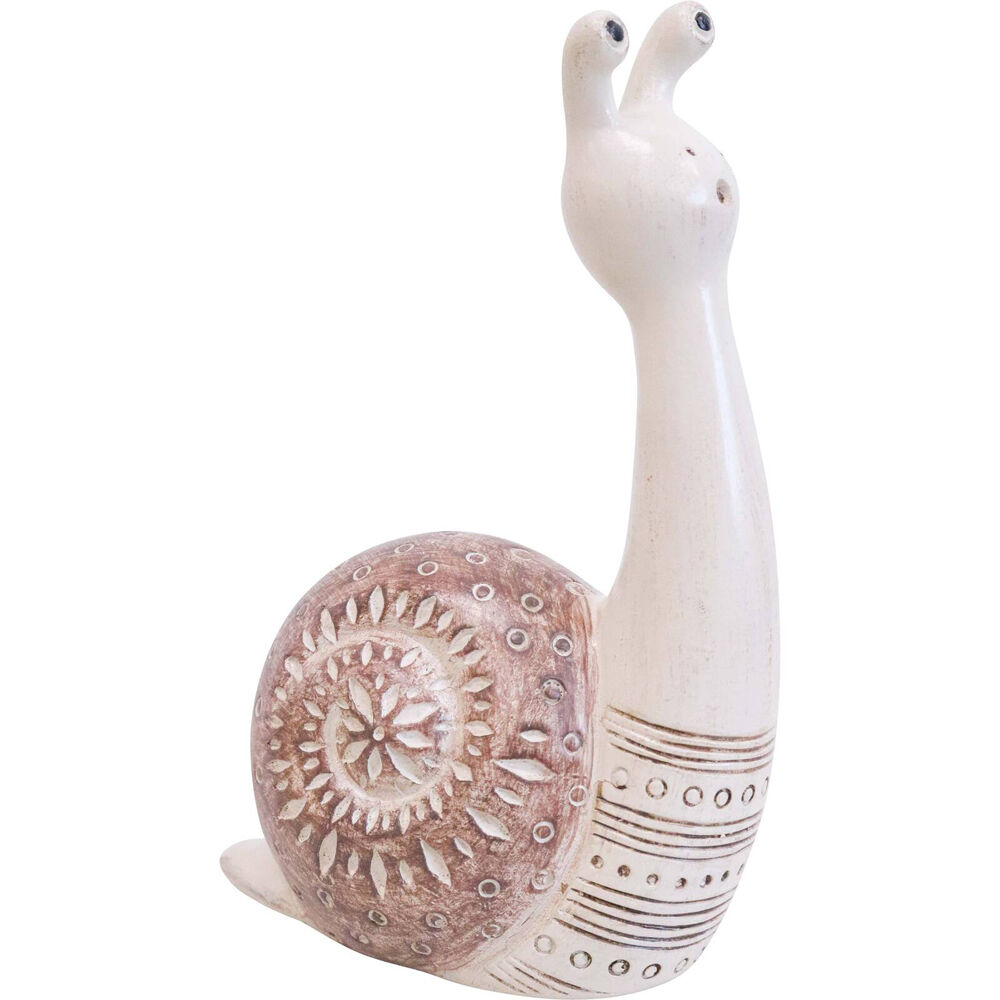 2PK LVD Tall Snail Resin Figurine Small Home Decor 10x15cm - Bolt