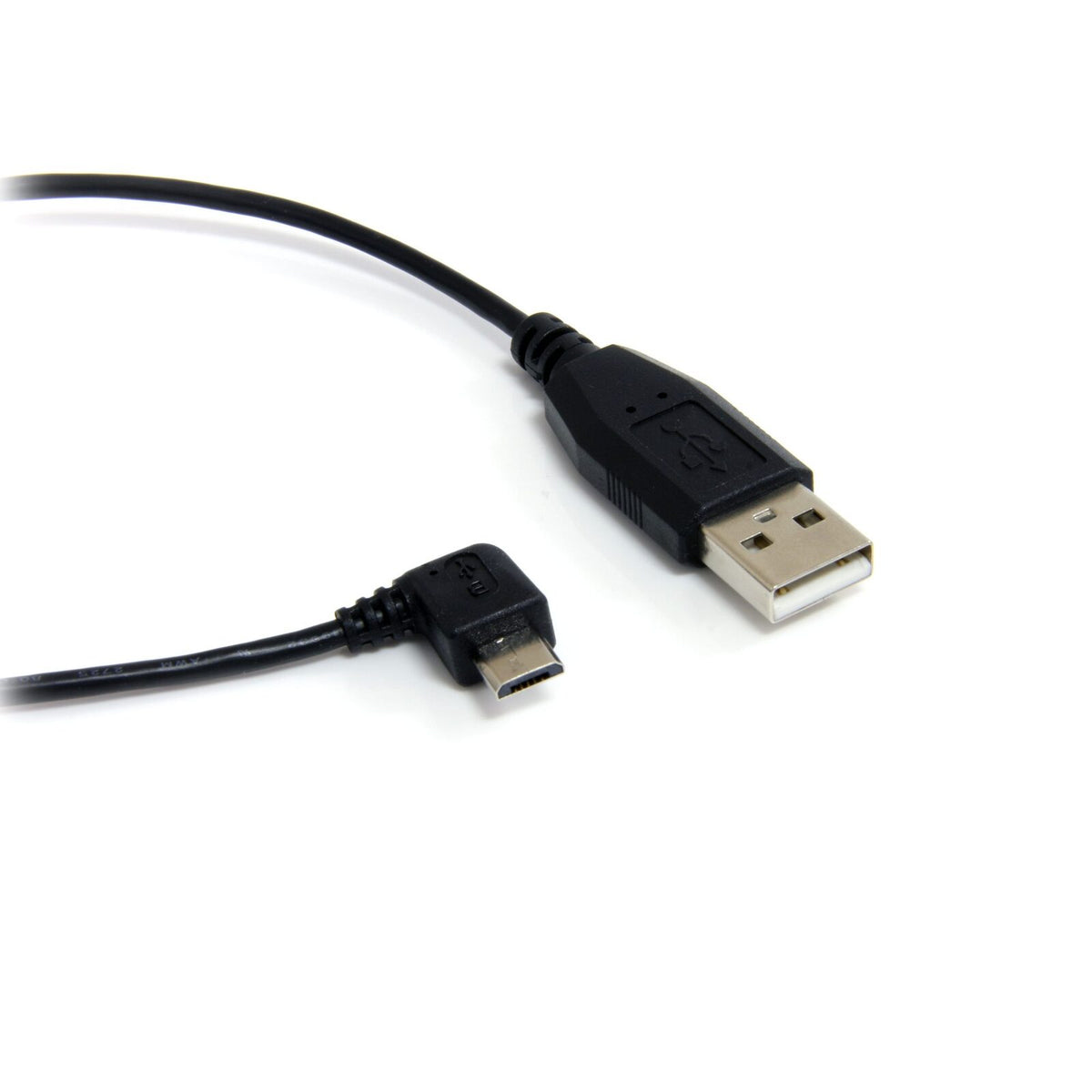 3 ft Micro USB Cable - A to Right Angle Micro B