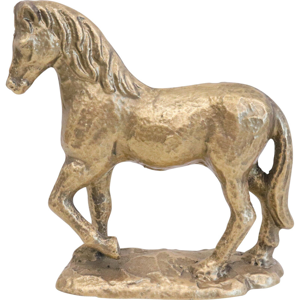 LVD Iron Decorative Horse Figurine 16x15.5cm - Gold