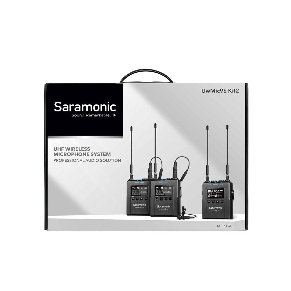 3pc Saramonic UHF Wireless Microphone System Kit For Broadcast/TV/Vloggers