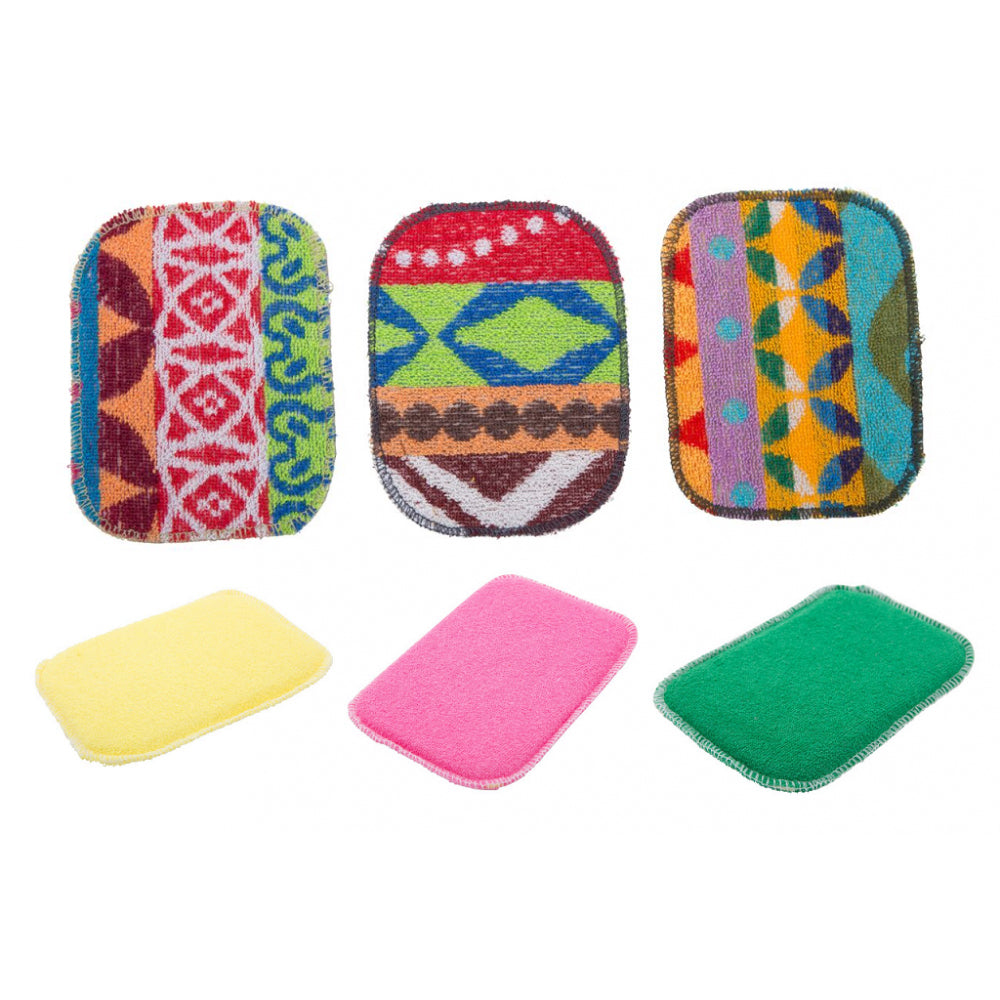 2PK 2pc Euroscrubby Multipurpose Kitchen Scrubber Set Assorted