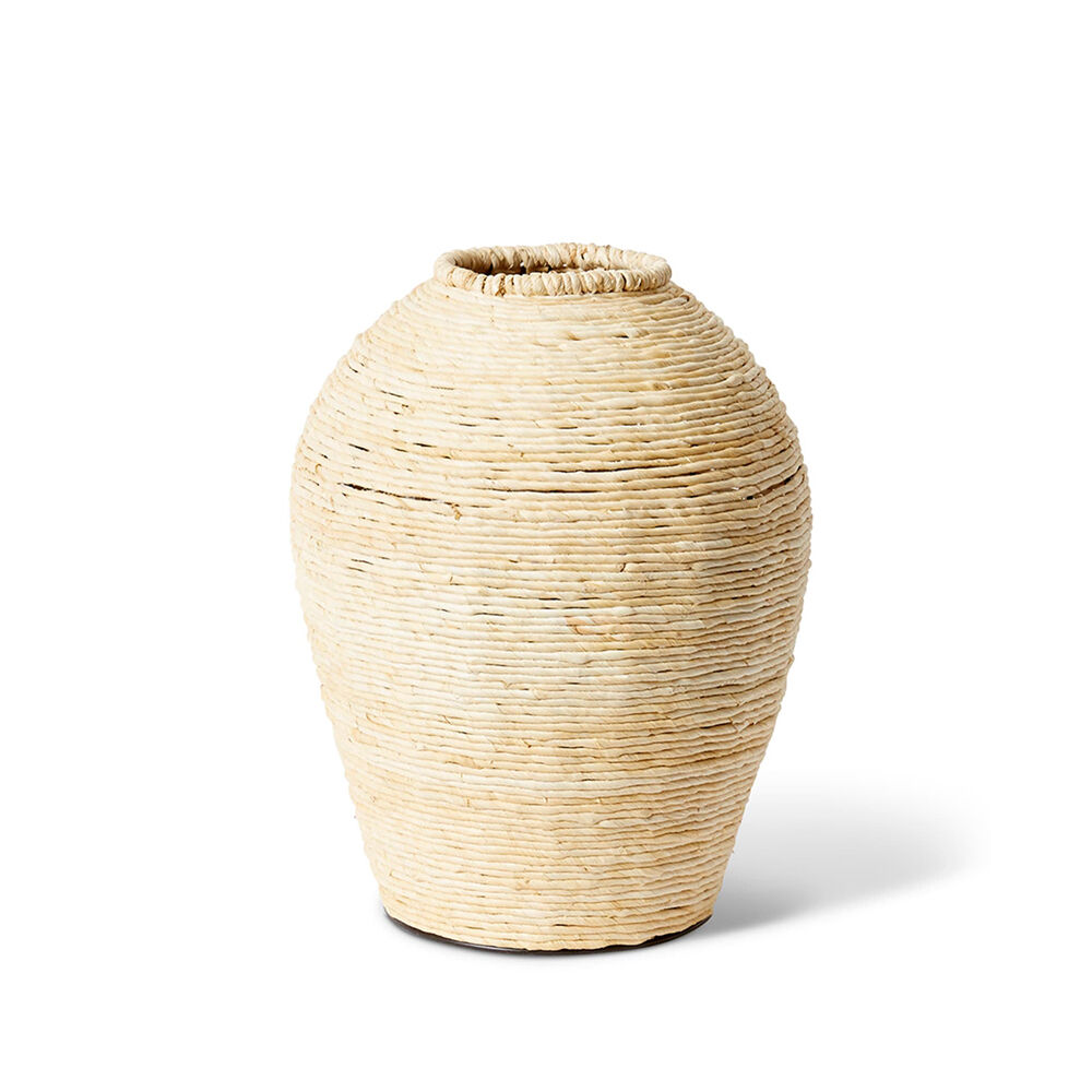E Style Ratan Bomani Tall Round Vessel Decor 36x44cm - Natural