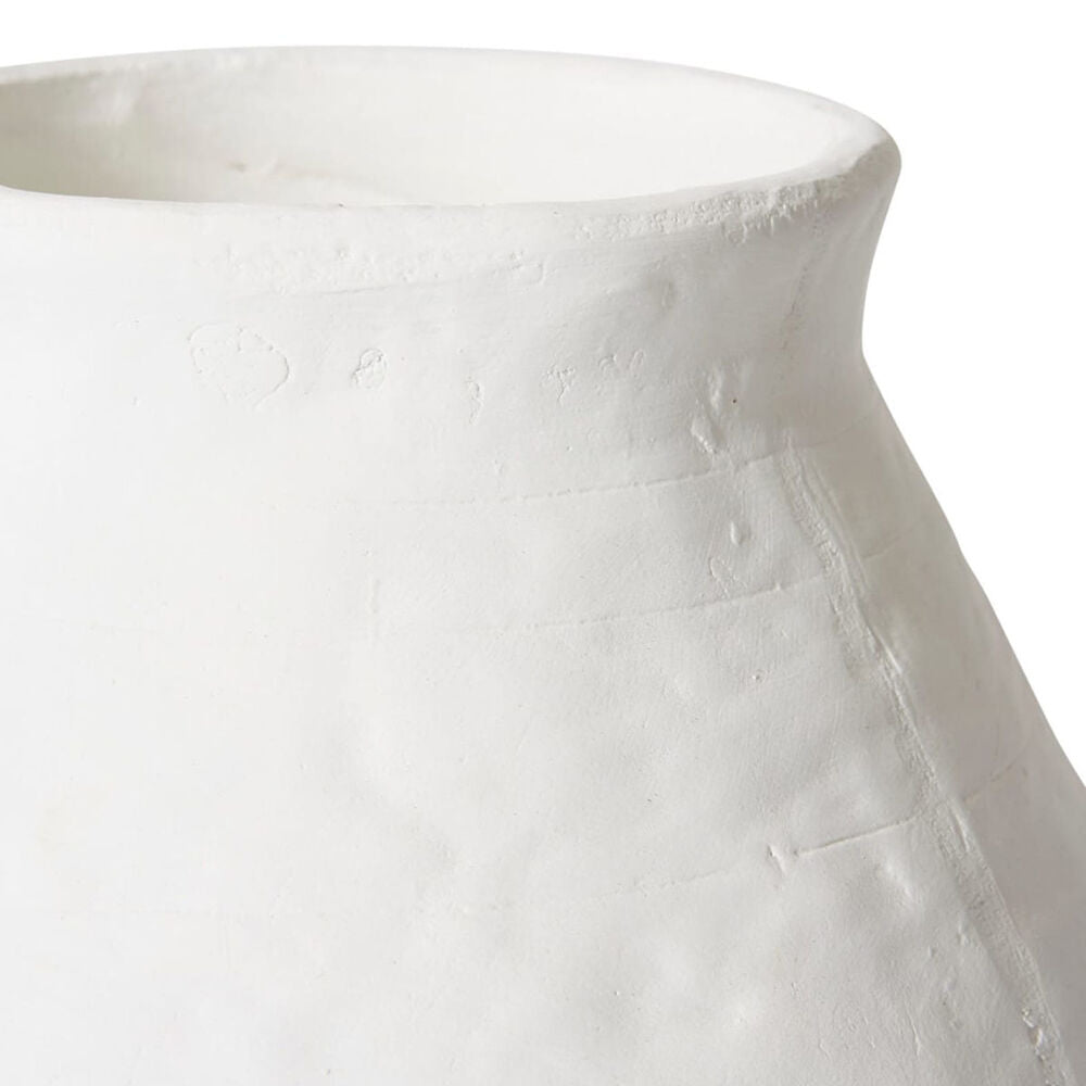E Style Ceramic Reagan Squat Pot Garden Decor 29x25cm - White