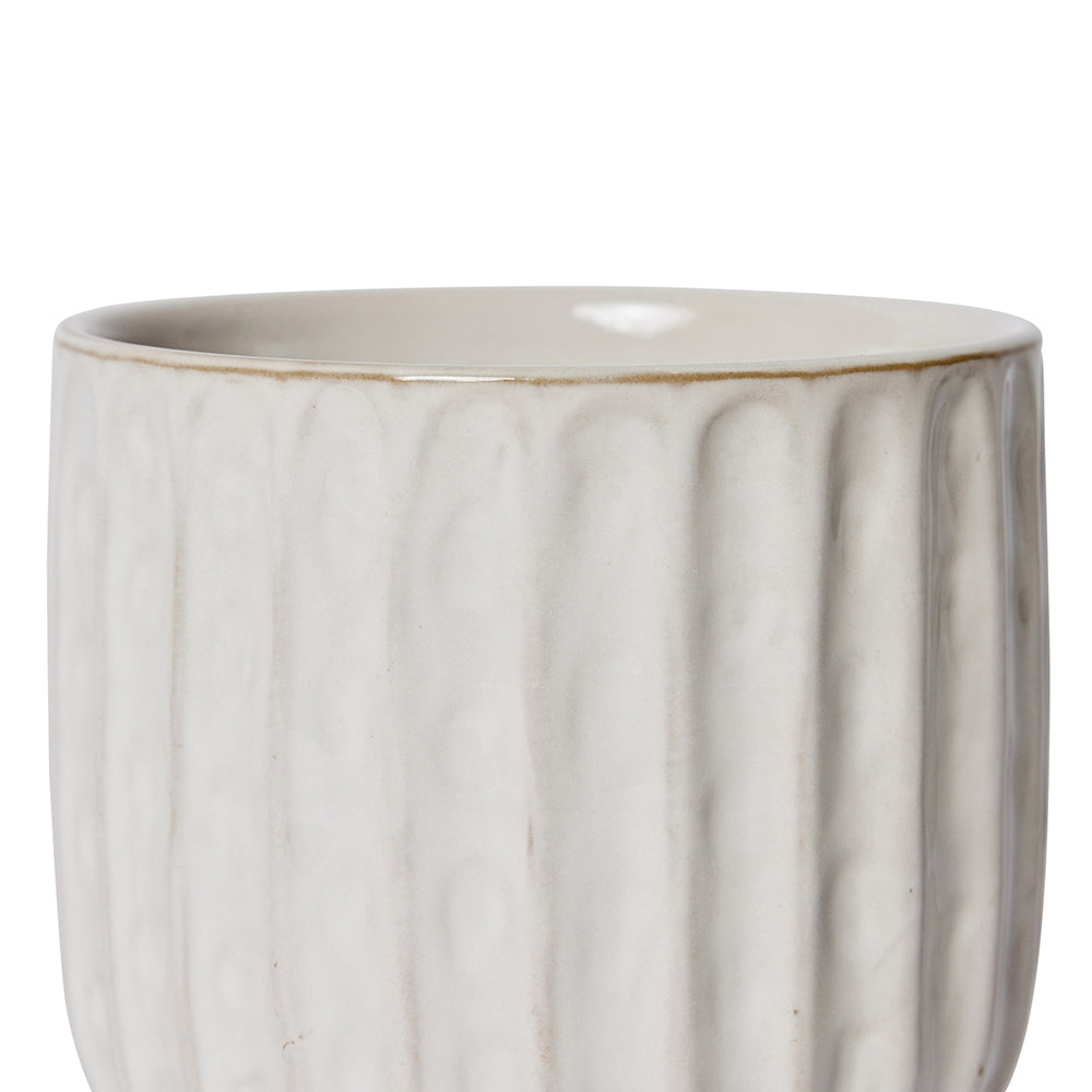 2PK E Style Lara Home Decorative Pot w/ Saucer - 12 x 12 x 13cm