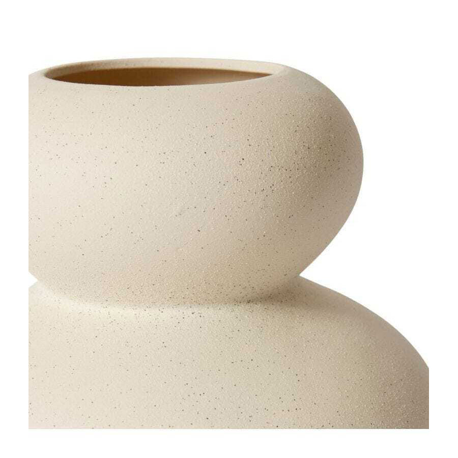 E Style Avery 25cm Ceramic Flower/Plant Vase Decor - Cream