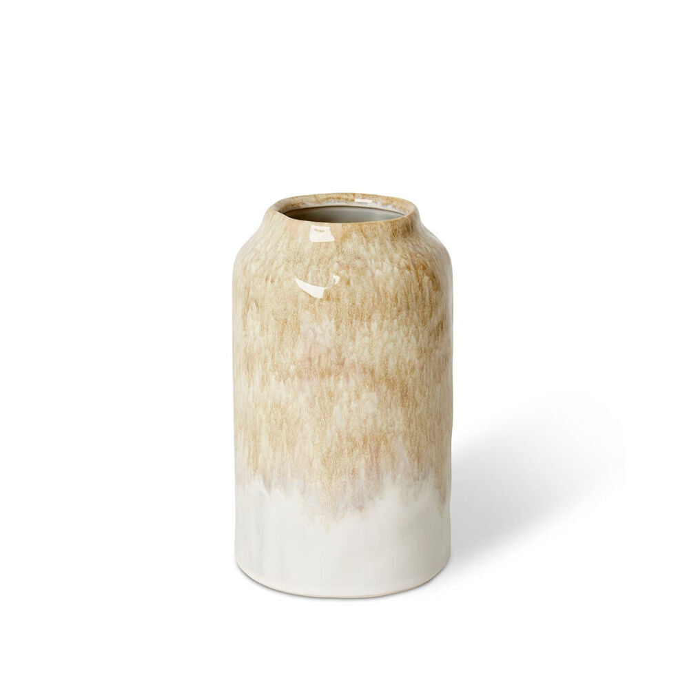 E Style Ceramic Jayden Vase Home Table Decor 13x20cm - Brown/Cream