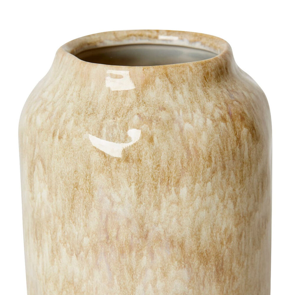 E Style Ceramic Jayden Vase Home Table Decor 13x20cm - Brown/Cream