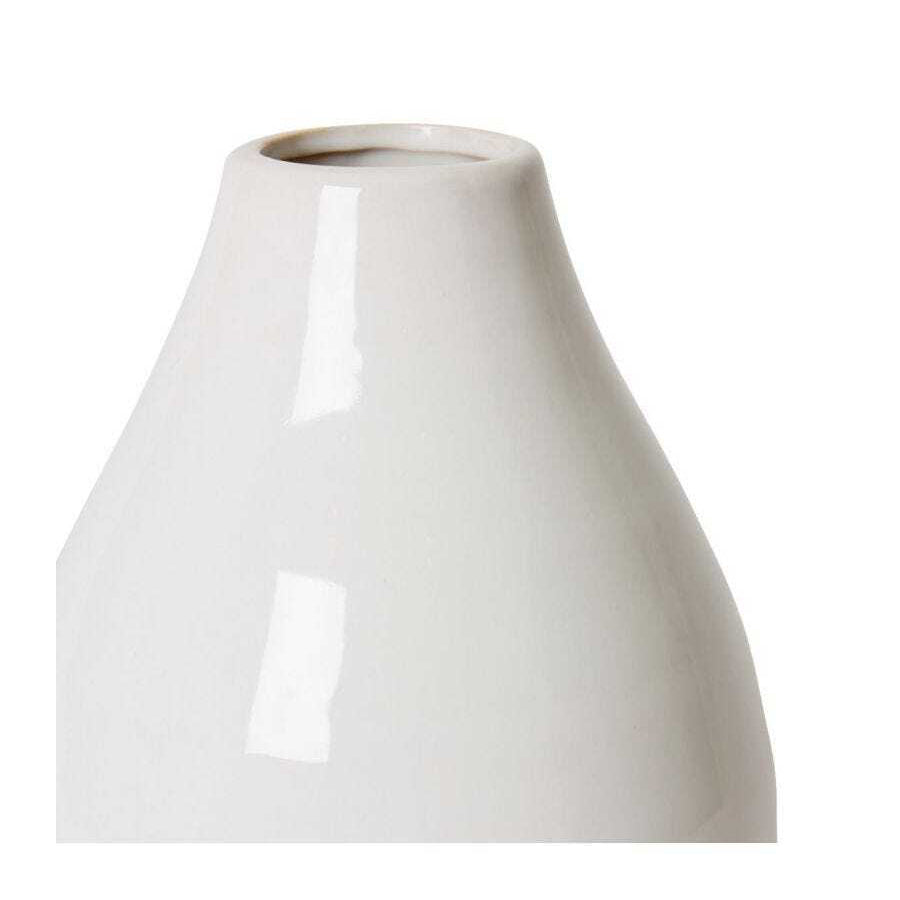 E Style Arabella 24cm Ceramic Flower Vase Decor - White