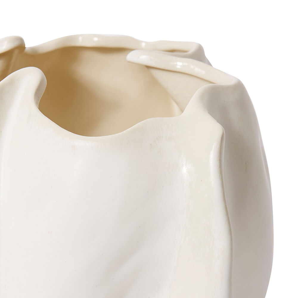 E Style Ceramic Zilia Bowl Home Table Decor 34x23cm - Ivory