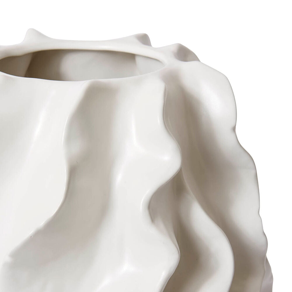 E Style Ceramic Alvinia Vase Home Table Decor 33x48cm - White