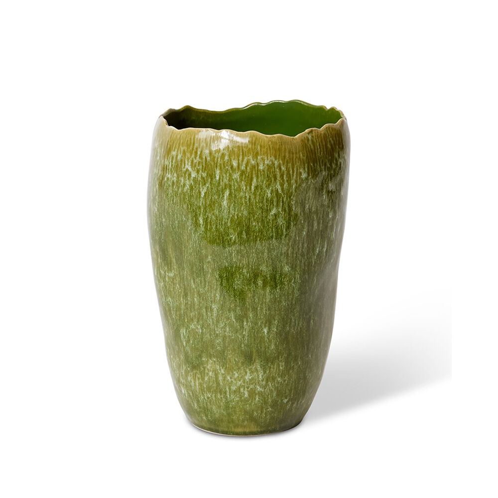 E Style Ceramic Haidi Decorative Vessel Home Decor 17x27cm - Green