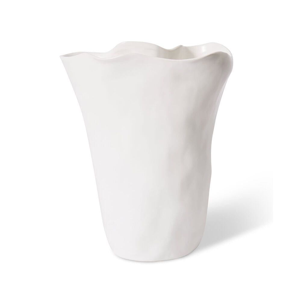 E Style Ceramic Kerry Tall Vase Home Table Decor 24x28cm - White