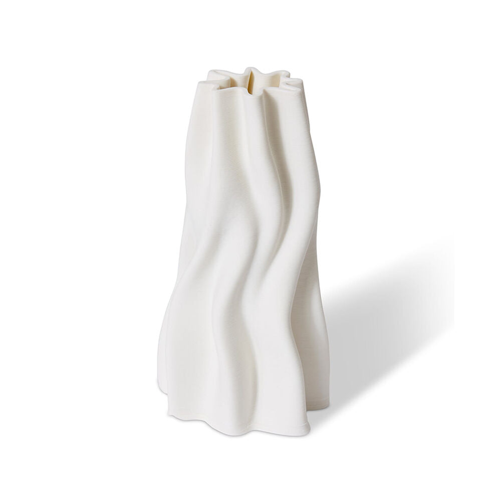 E Style Porcelain Pippa Vase Home Table Decor 10x22cm - White