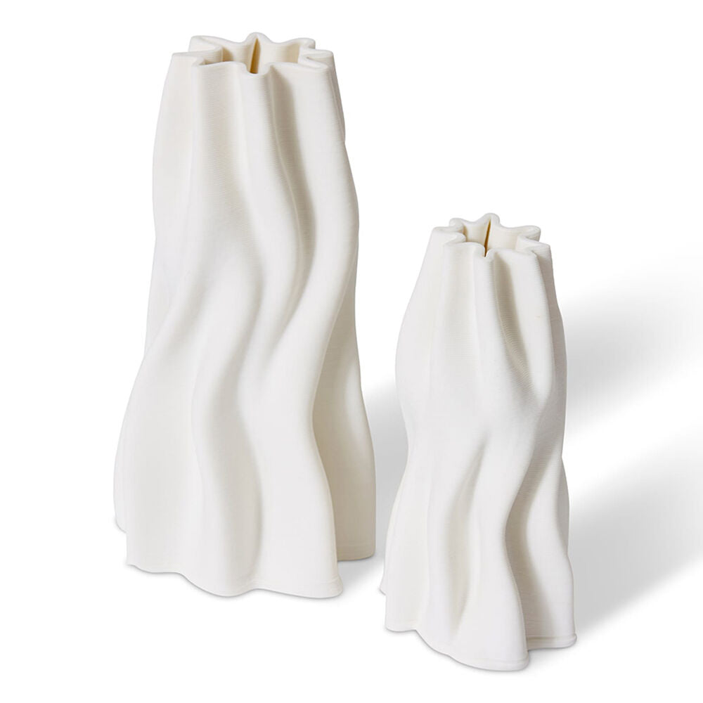 E Style Porcelain Pippa Vase Home Table Decor 10x22cm - White