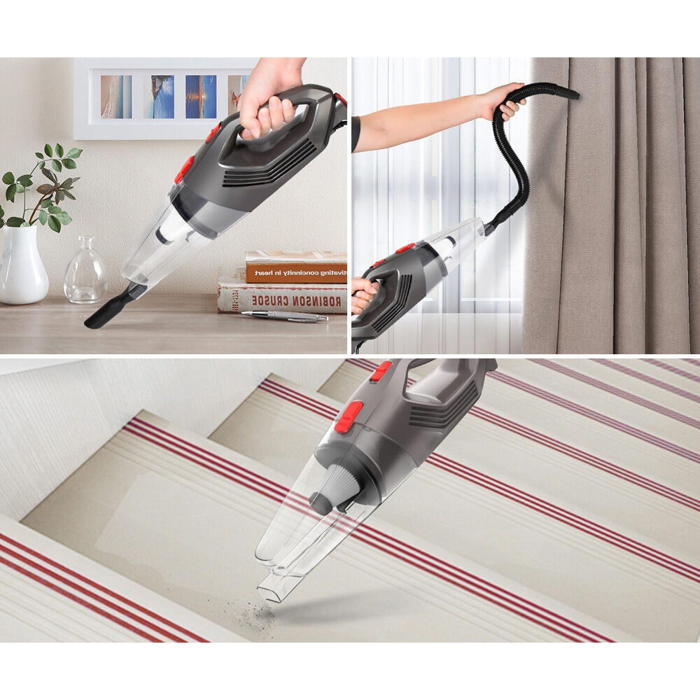 Lenoxx Corded Hand Held Home/Bedroom Vacuum Cleaner - Grey