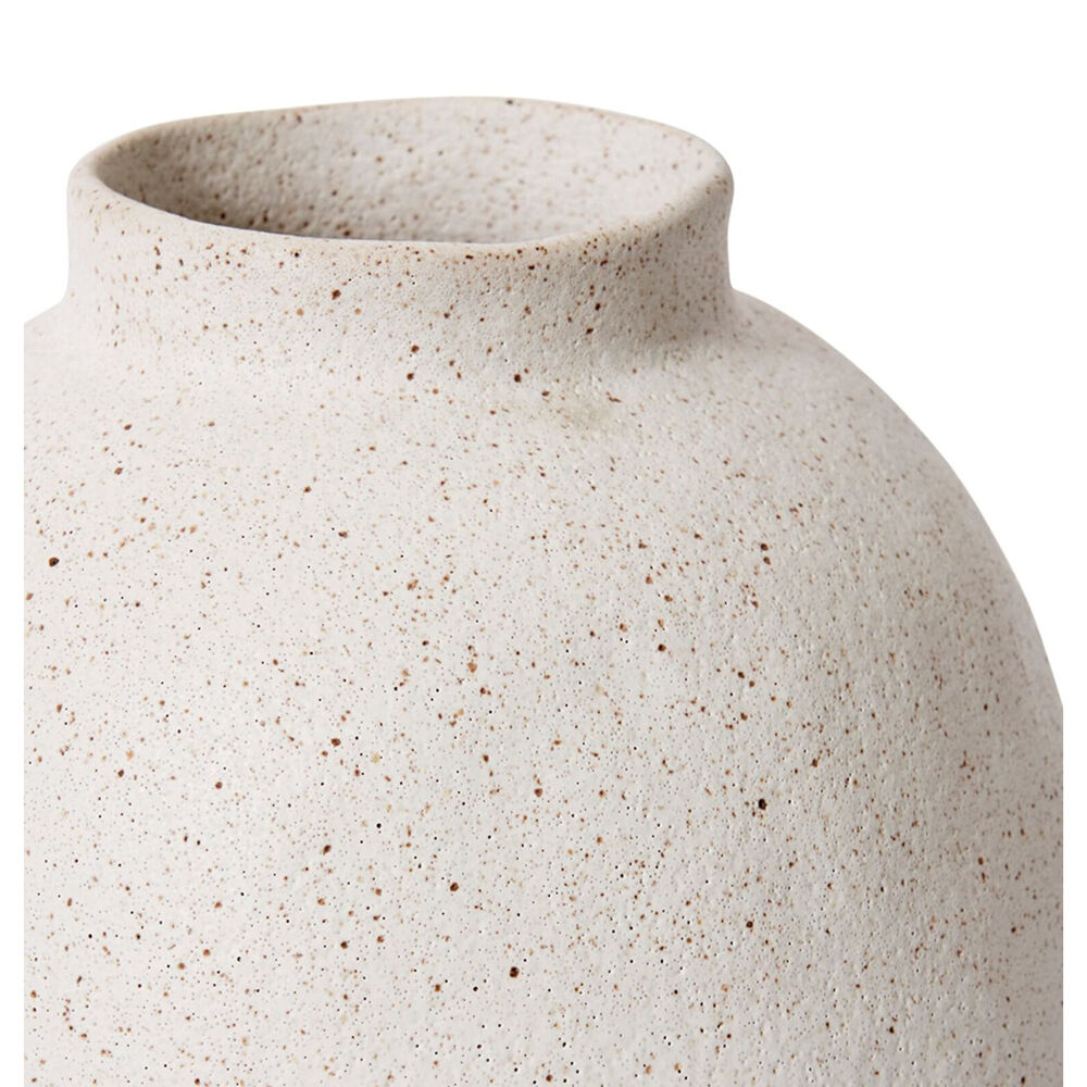 E Style Matias Footed Ceramic Flower Vase Home Decor 32cm - Sandy White