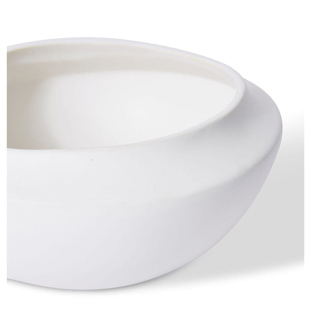 2PK E Style Nakano Wide Ceramic Decorative Bowl 20cm - White