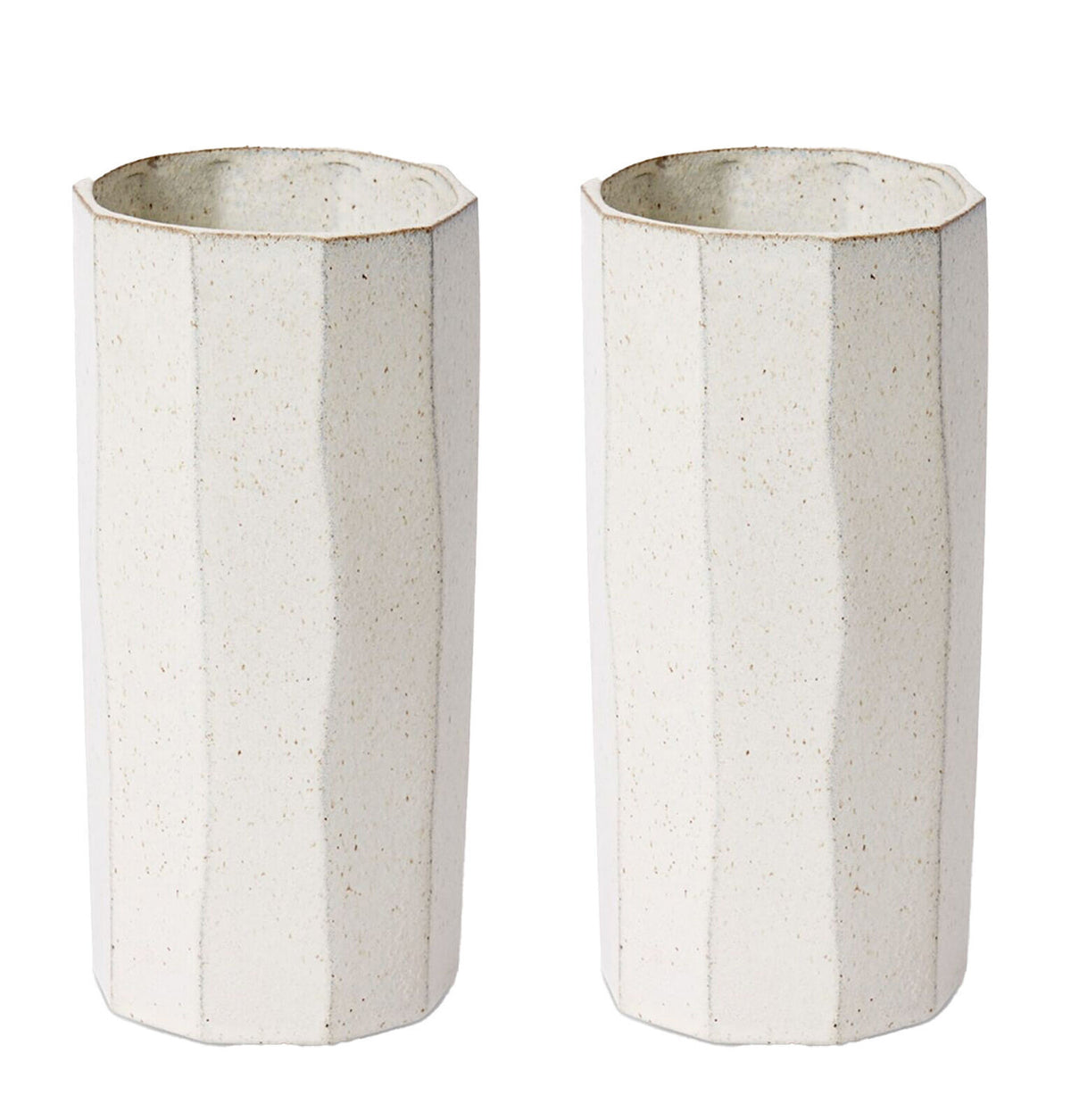 2PK E Style Letsha Ceramic Flower Vase Home Decor 30cm - Cream