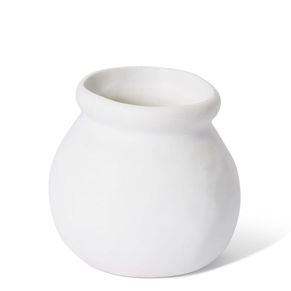 2PK E Style Ceramic Nakano Round Vase Home Decor 10x10cm White