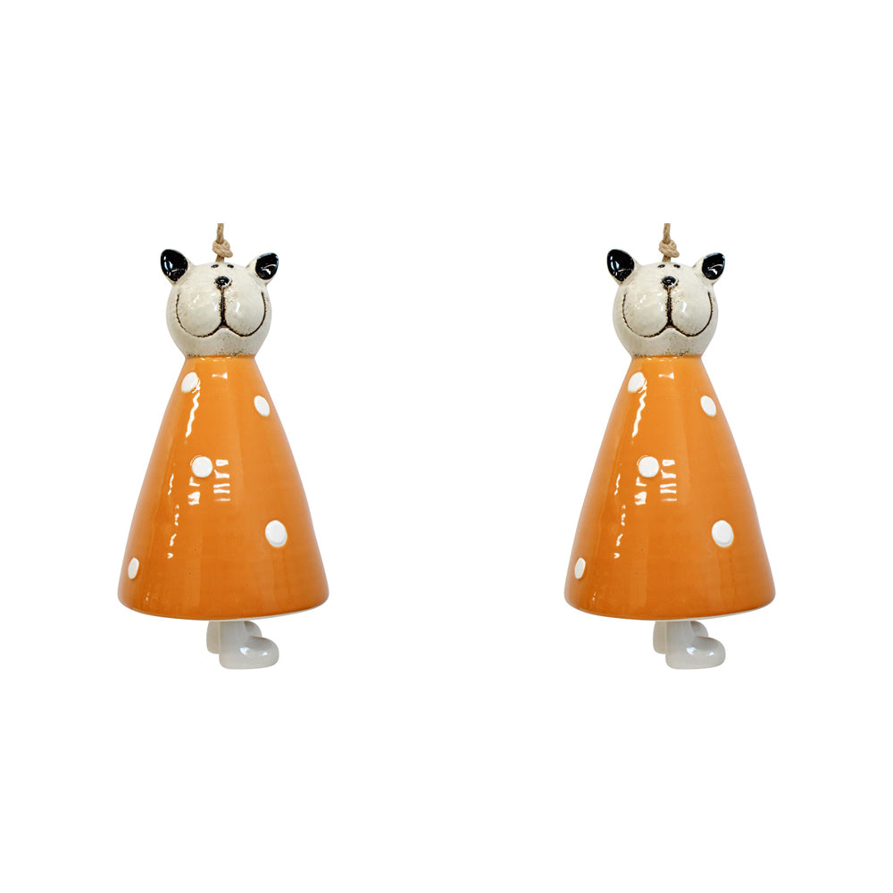 2PK LVD Chime Missy Cat Decorative Sculpture Home/Lounge Decor
