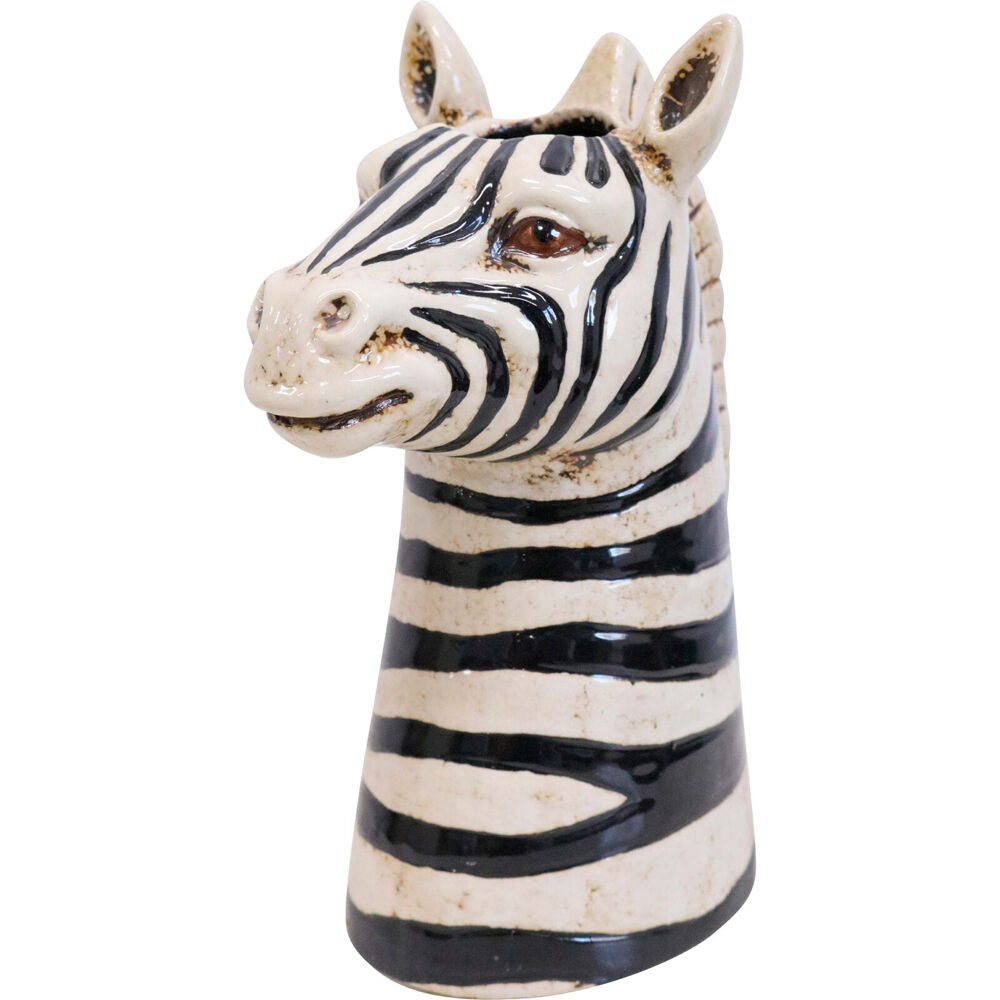 LVD Zebra Ceramic Planter/Flower Vase Home Decor 22cm