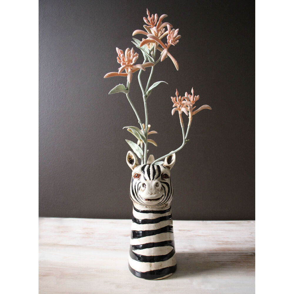 LVD Zebra Ceramic Planter/Flower Vase Home Decor 22cm