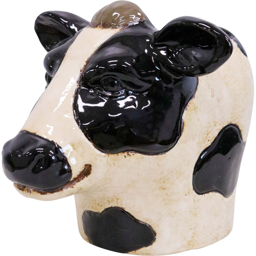 LVD Clarabelle Ceramic Cow Flower Vase Decor 18x13cm