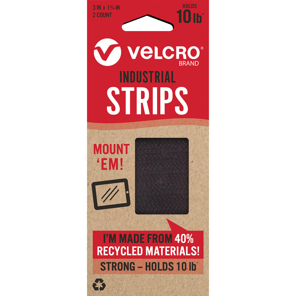 4pc Velcro Eco Collection Industrial Strips 7.6cm x 4.5cm