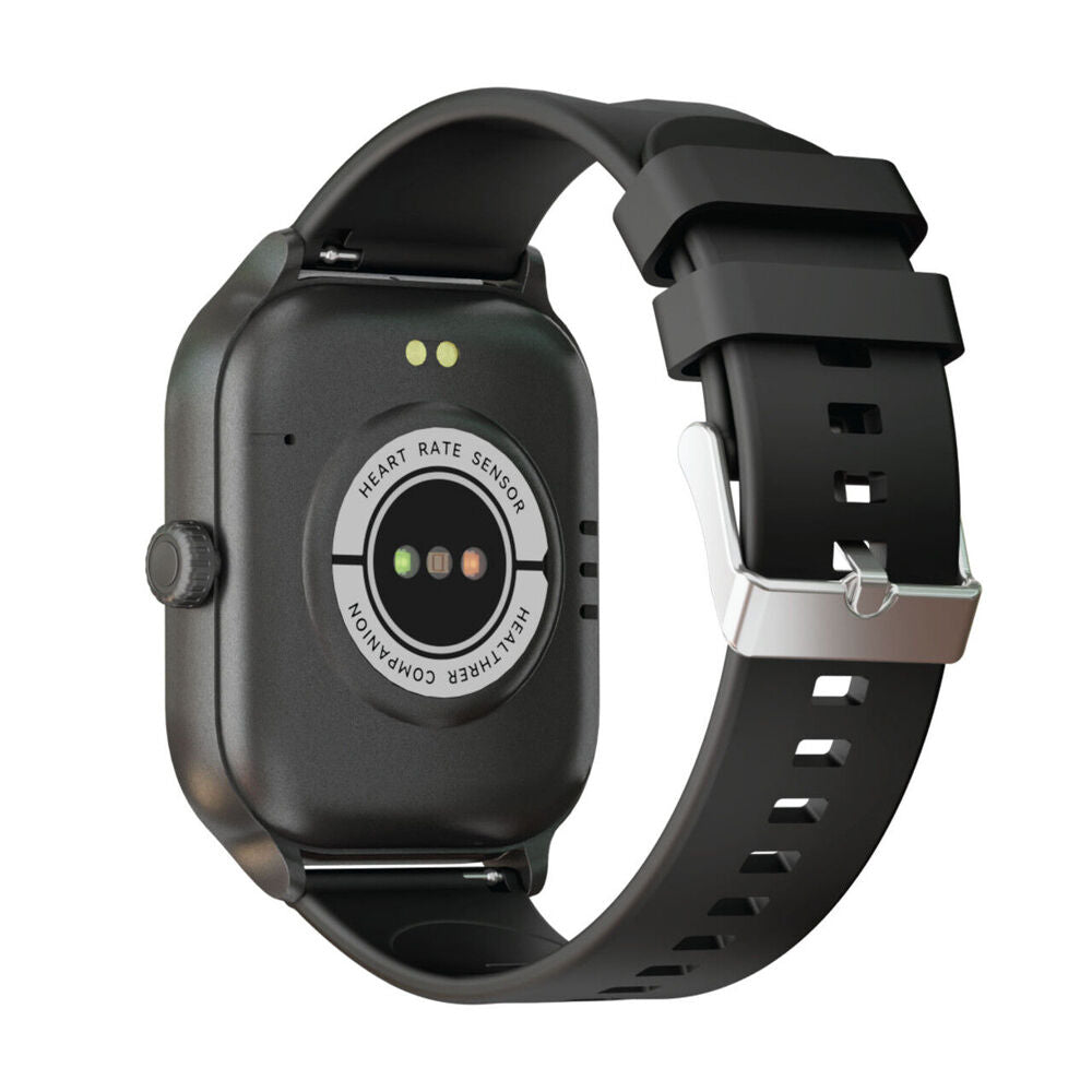 V-Fitness IP68 Smart Watch 2in Touch Screen Apple/Google Fit Tracking Black