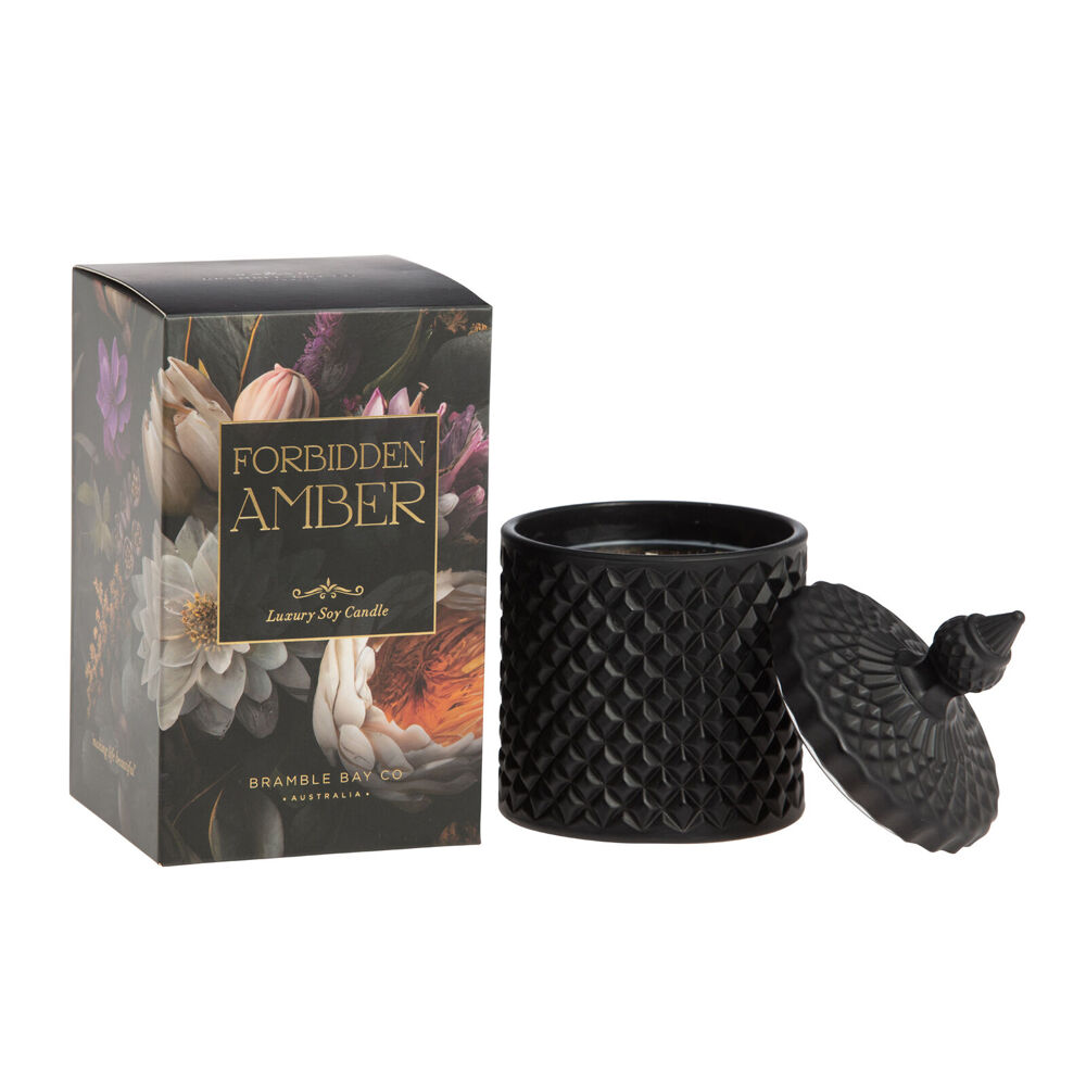 Bramble Bay Vintage Floriade Forbidden Amber Scented Candle 250g