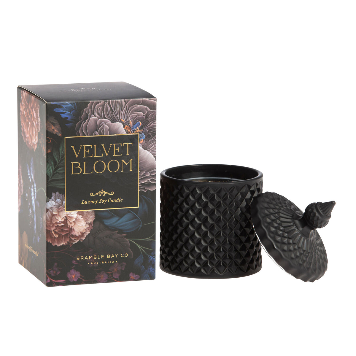 2PK Bramble Bay Vintage Floriade Velvet Bloom Scented Candle Home Fragrance 250g