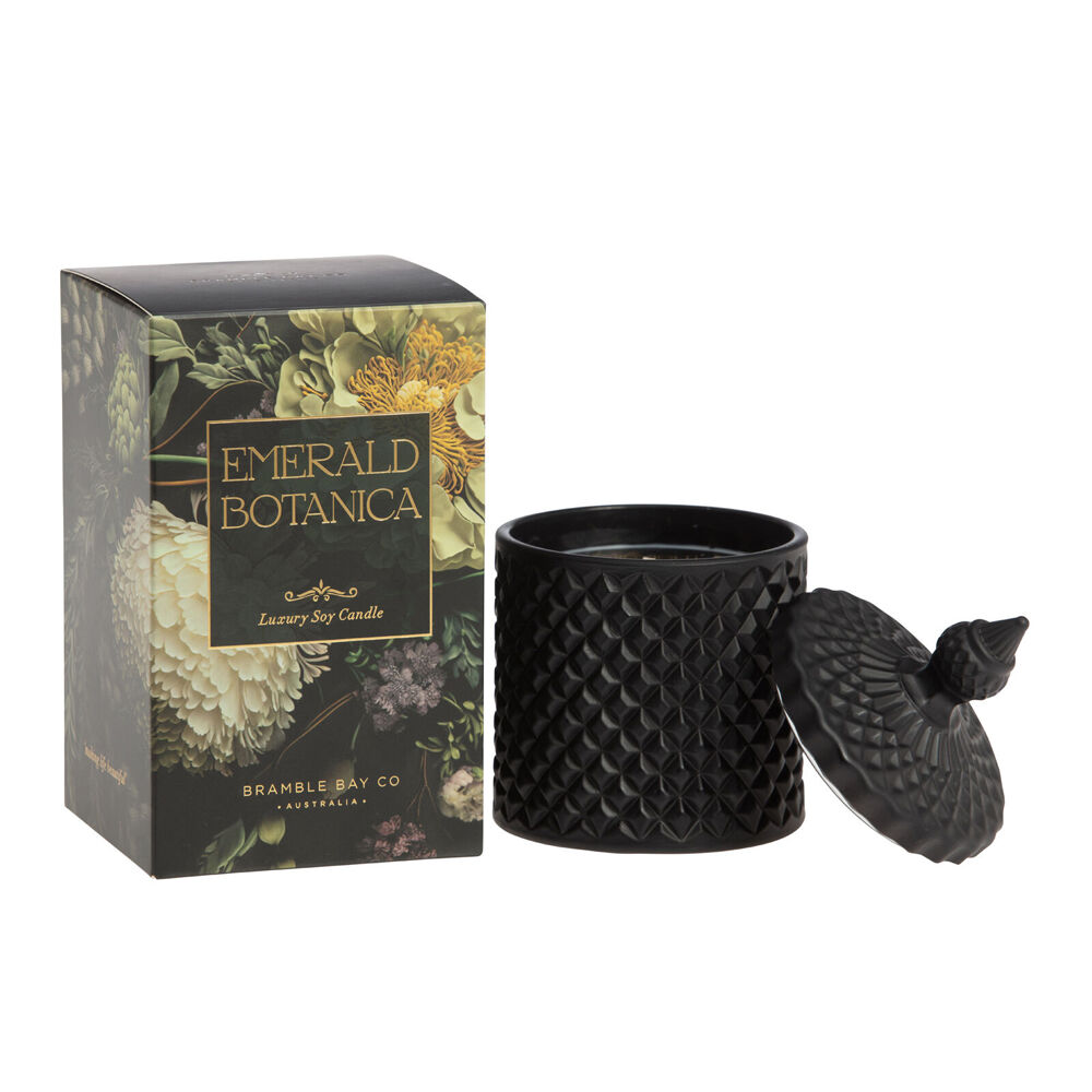 Bramble Bay Vintage Floriade Emerald Botanica Scented Candle 250g