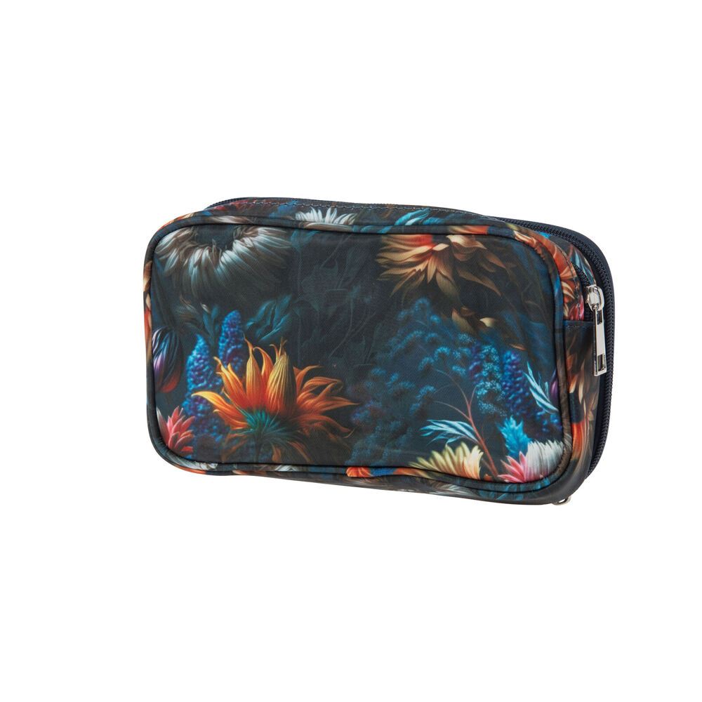 2PK Bramble Bay Vintage Floriade Midnight Serenade Wash Cosmetic Bag Travel