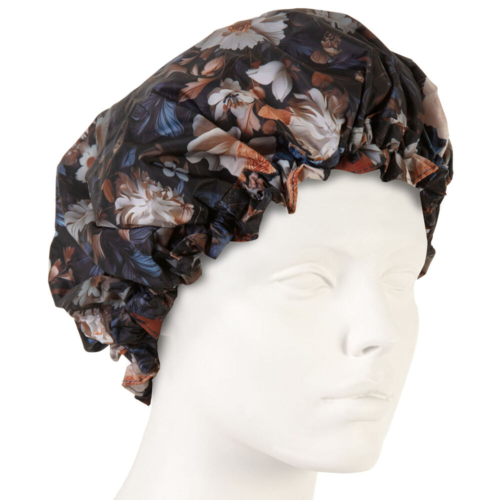 Bramble Bay Vintage Floriade Pearl Rhapsody Shower Cap Reusable