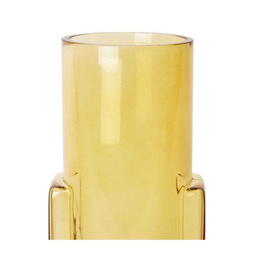 E Style 30cm Glass Pixie Tall Flower Vase Decor - Amber