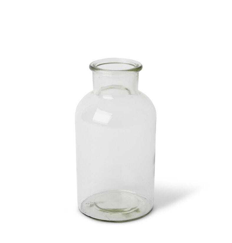 3PK E Style 21cm Glass Specimen Bottle Home Decor - Clear