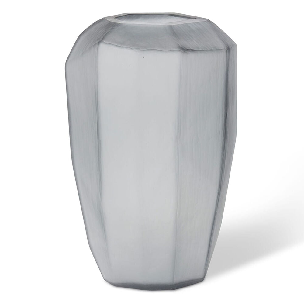 E Style Glass Waylon Tall Vase Home Decor 30x26cm Smoke Grey