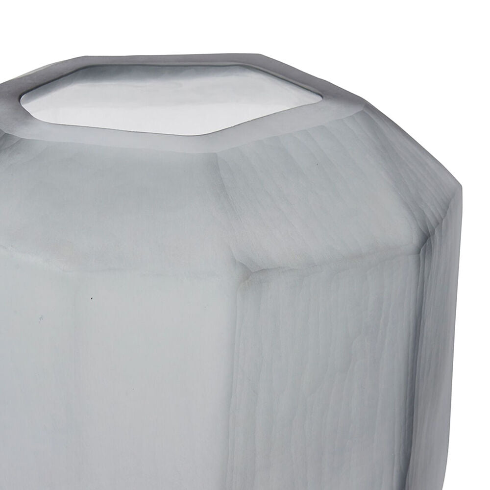E Style Glass Waylon Tall Vase Home Decor 30x26cm Smoke Grey