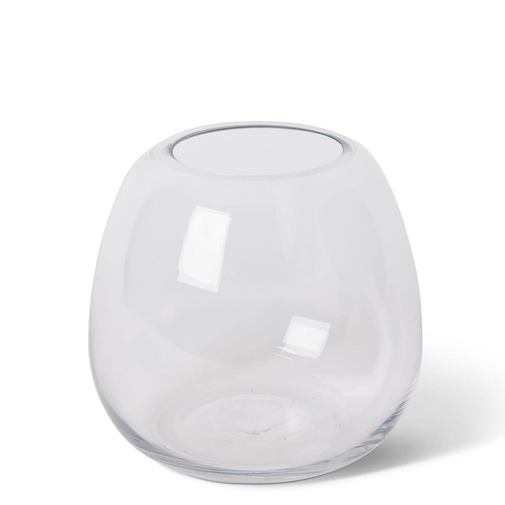 E Style Glass Alma Vase Tabletop Home Decor 17x17cm Clear