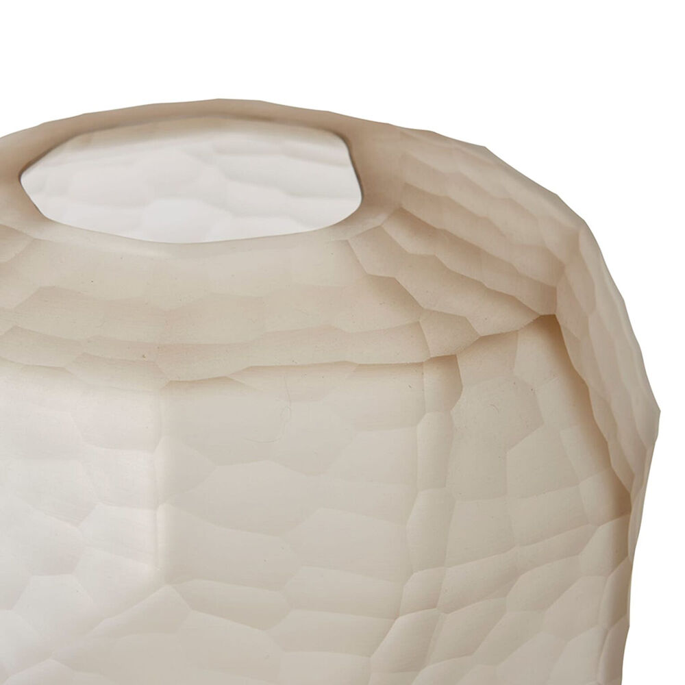 E Style Glass Rufus Round Vase Home Decor 21x21cm Sand