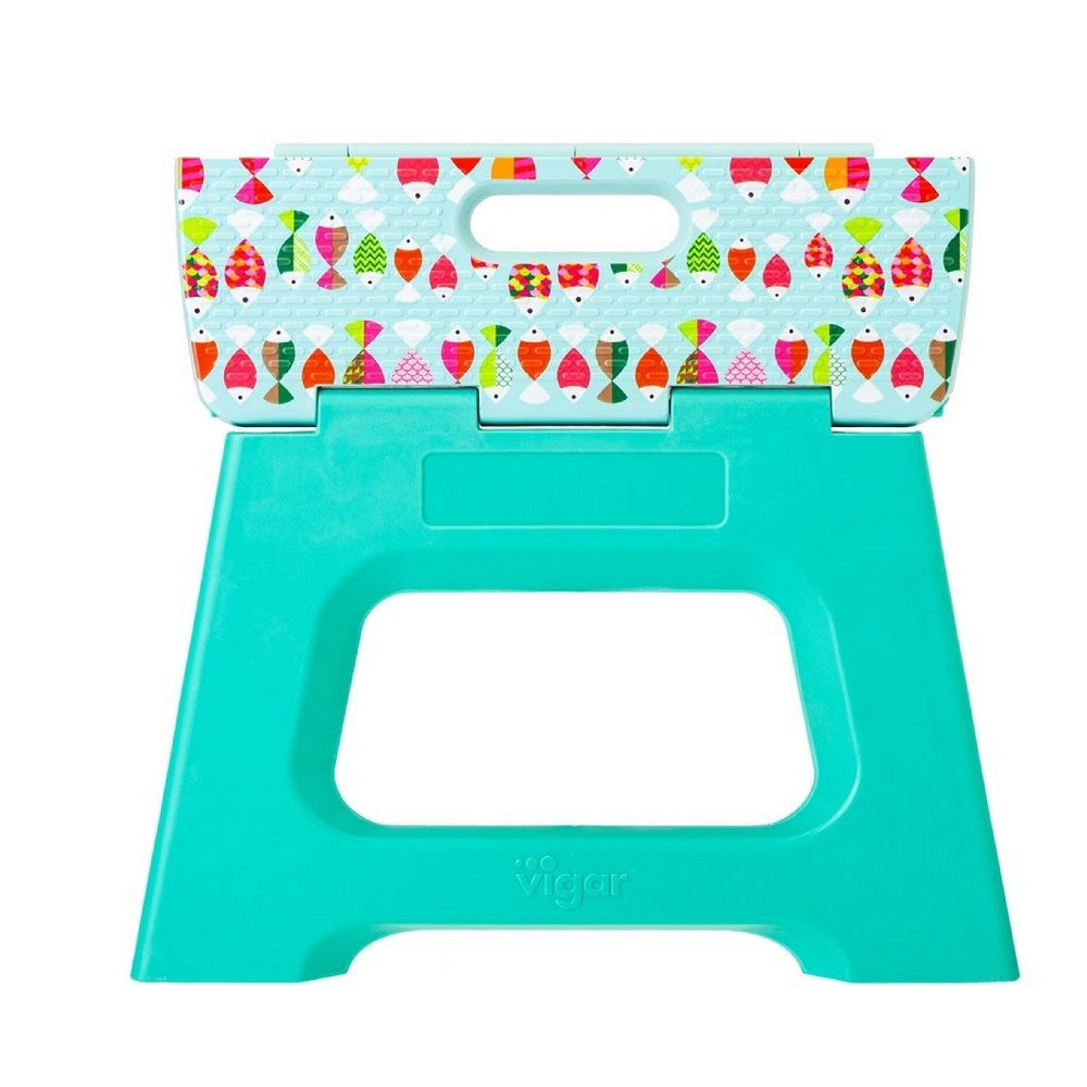 Vigar Compact Sea Kids/Children Foldable Stool/Footstool 23cm