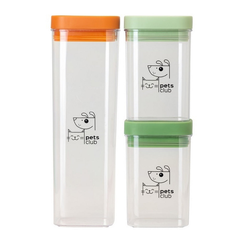 3pc Vigar Pets Club Cat/Dog Food Storage Container Set