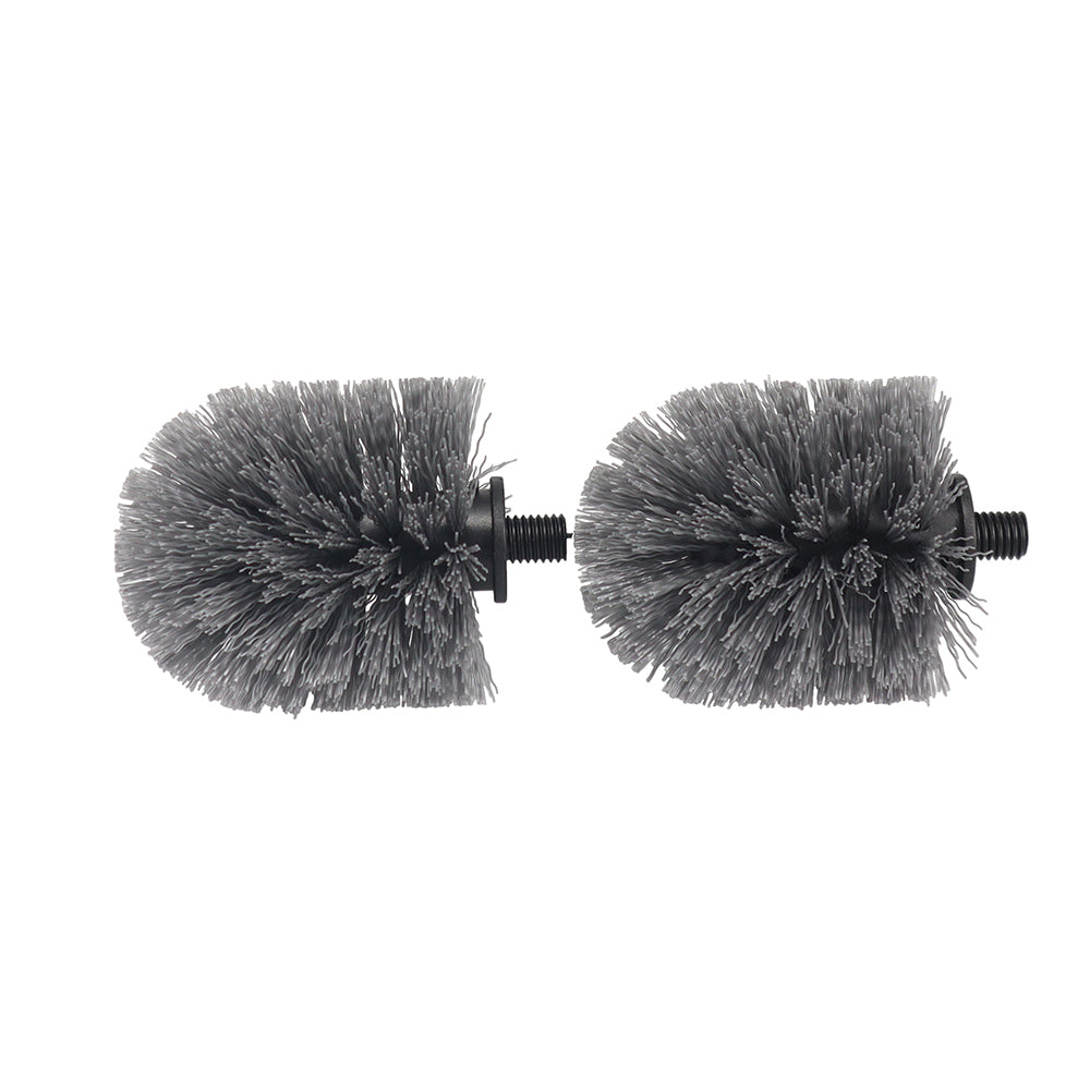 2x 2pc Vigar Replacement Nylon Bristles Toilet Brush Head - Grey