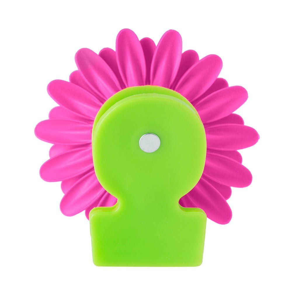 2x 3pc Vigar Flower Power 8cm Fridge Magnetic Clip - Pink