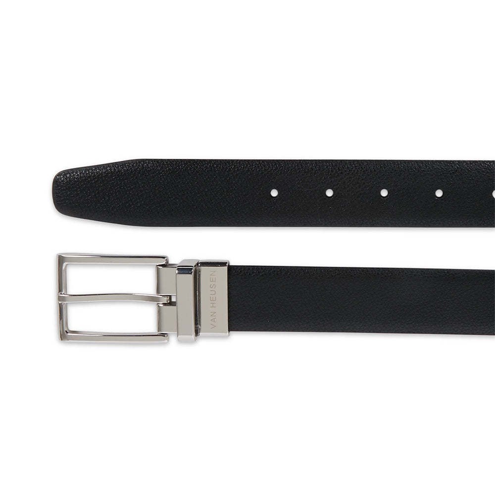 Van Heusen Men's 46" Pin Buckle Reversible Belt Black/Brown
