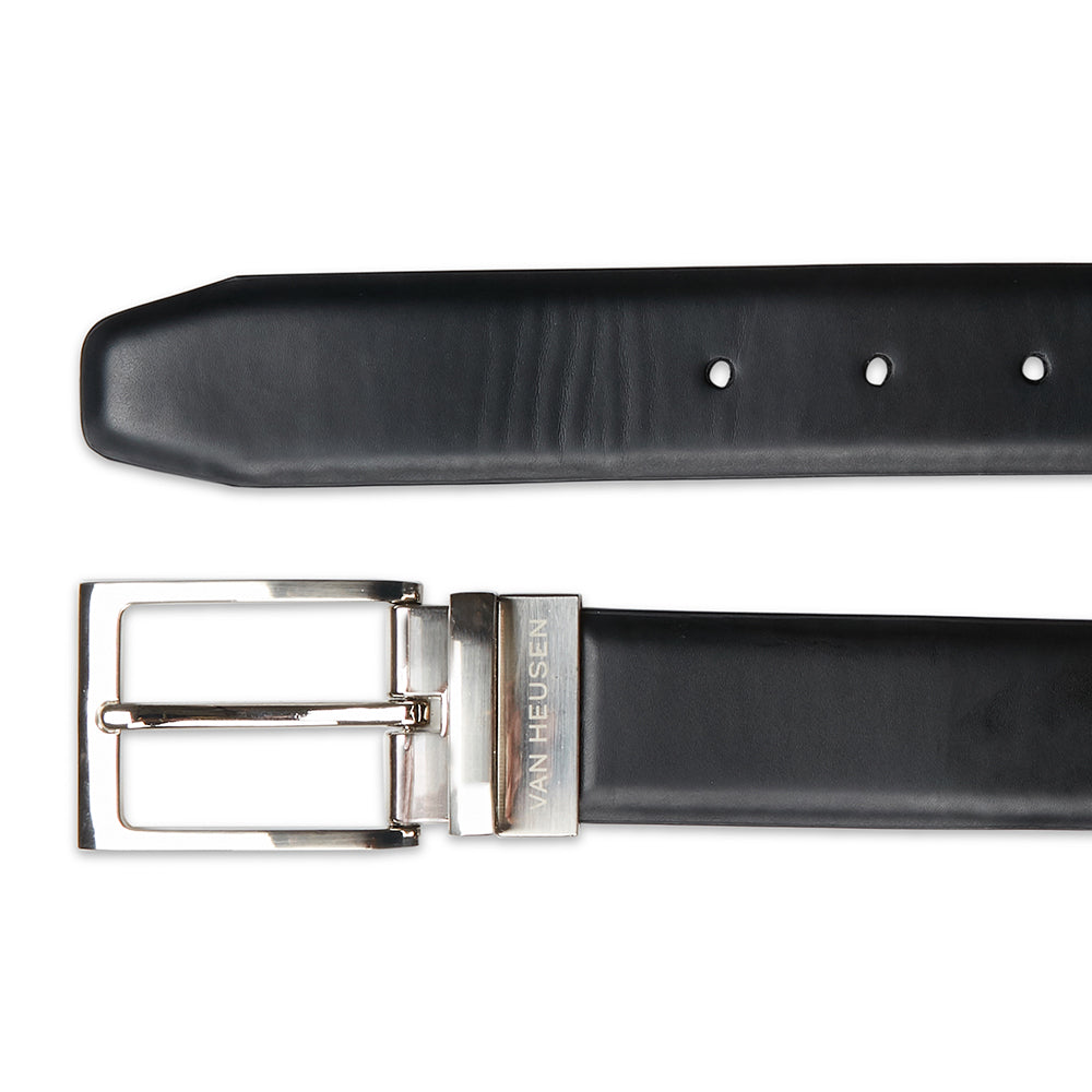 Van Heusen Men's 36" Pin Buckle Belt Flex Stretch Reversible Black/Brown